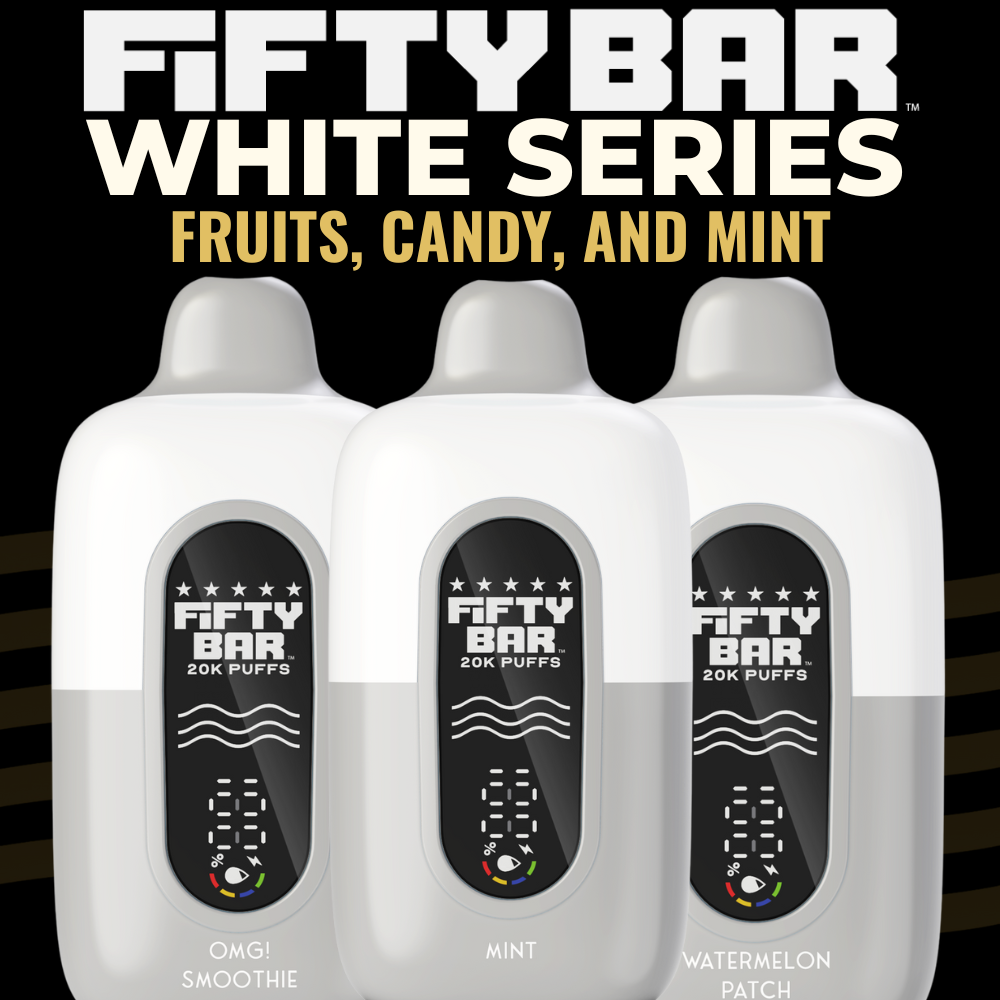 Fifty Bar White Series | 20K Puffs