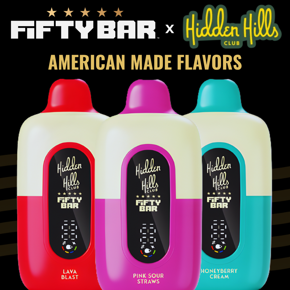 Fifty Bar x Hidden Hills: Discover 20K Puffs Flavors in 2025 Fifty Bar x Hidden Hills: Discover 20K Puffs Flavors in 2025