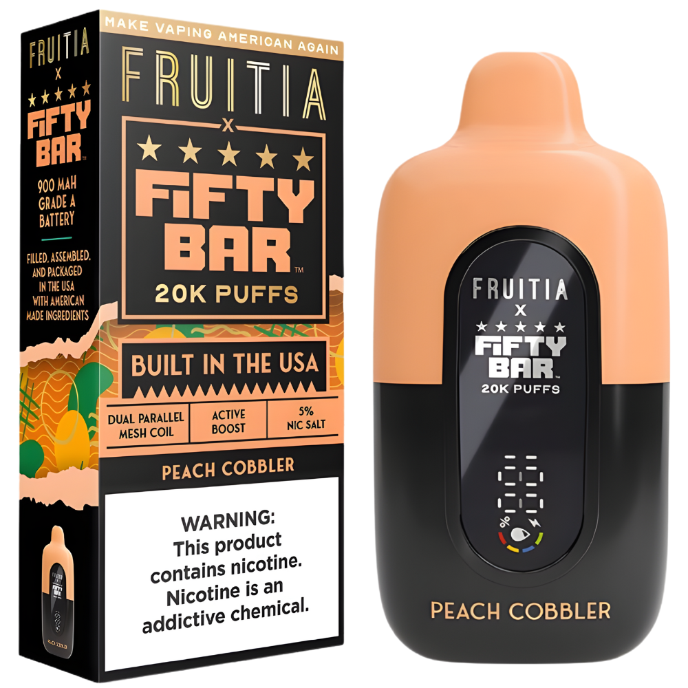 Fifty Bar Peach Cobbler Vape: Delicious Flavor Available Now Fifty Bar Peach Cobbler Vape: Delicious Flavor Available Now