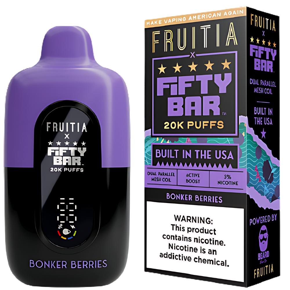 Fifty Bar Bonker Berries: 20K Puffs of Delicious Flavor Fifty Bar Bonker Berries: 20K Puffs of Delicious Flavor