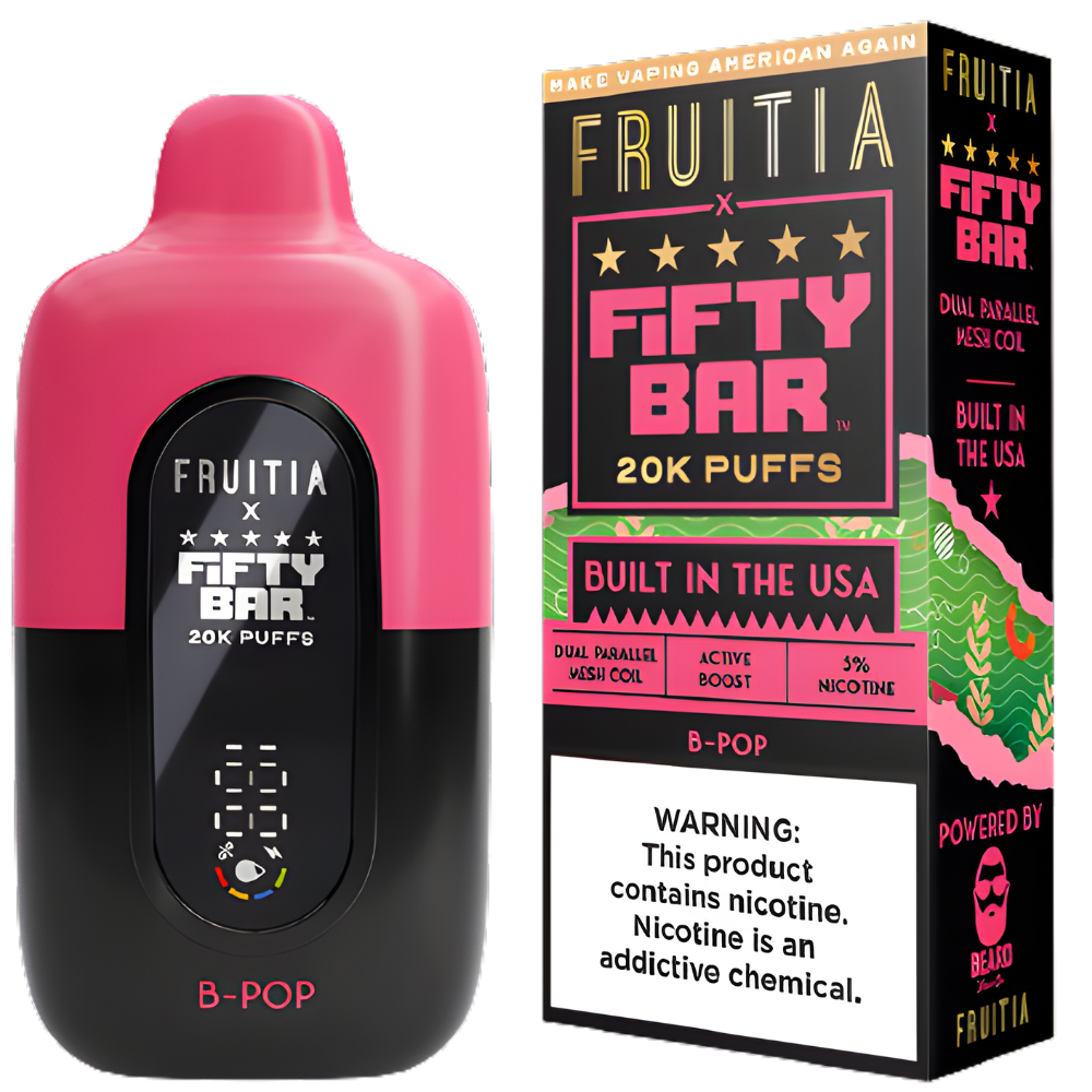 Fifty Bar B-Pop Fruitia: 20K Puffs Vape