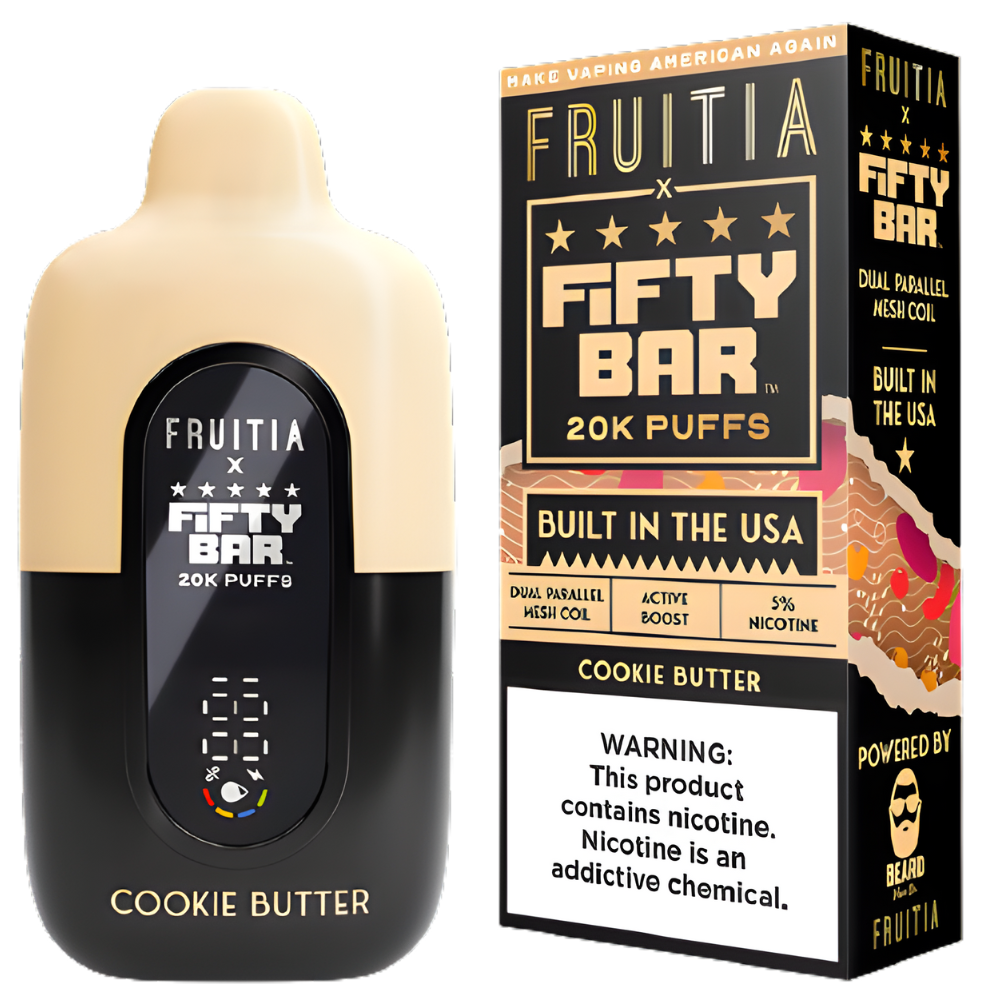 Cookie Butter Fifty Bar: 20,000 Puffs Flavor Discovery