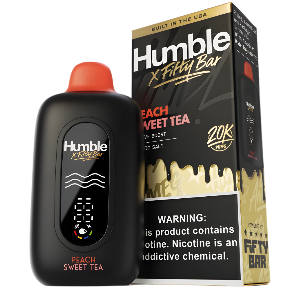 Peach Sweet Tea | Fifty Bar X Humble 20K Puffs Peach Sweet Tea | Fifty Bar X Humble 20K Puffs