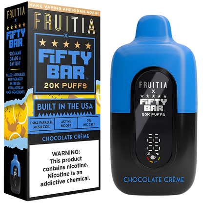 Chocolate Crème – Fifty Bar X Fruitia | 20K Puffs