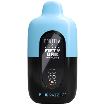 Blue Razz Ice – Fruitia X Fifty Bar | 20K Puffs
