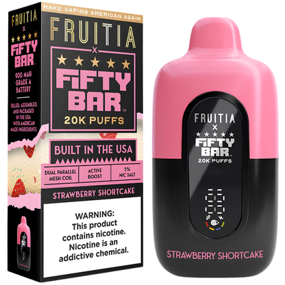 Strawberry Shortcake – Fruitia X Fifty Bar | 20K Puffs