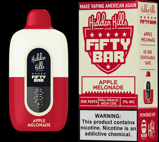 how much is elf bar vape Hidden Hills x Fifty Bar 20k Puffs Disposable Vape main image 1