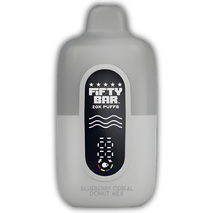 Blueberry Cereal Donut Milk – Fifty Bar Silver Series | 20K Puffs