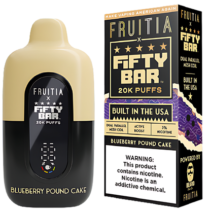 Blueberry Pound Cake – Fifty Bar X Fruitia | 20K Puffs