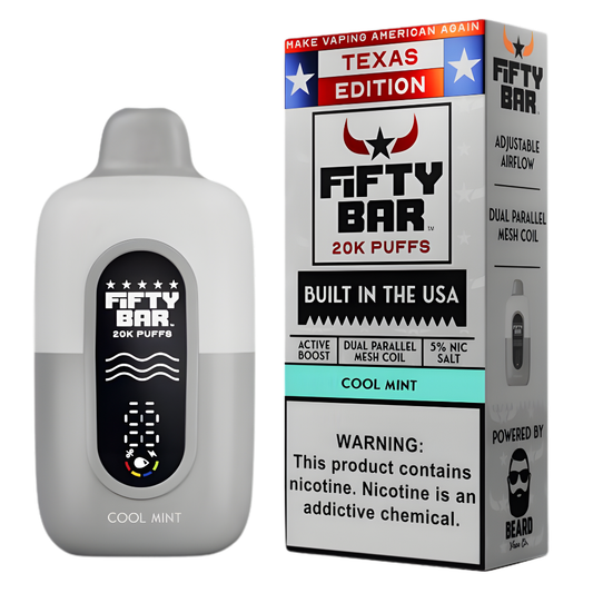 Mint | Fifty Bar Texas Edition 20K Puffs Mint | Fifty Bar Texas Edition 20K Puffs