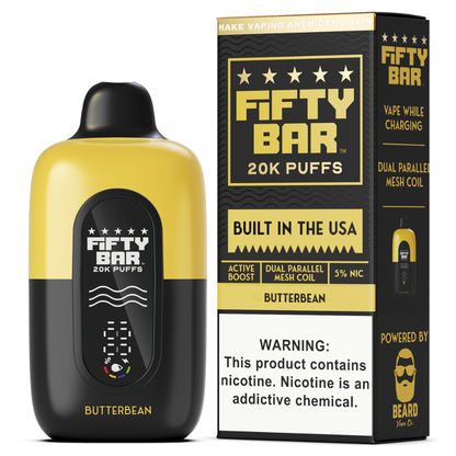 Butterbean – Fifty Bar Black Series | 20K Puffs