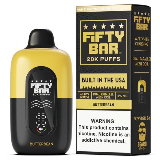 Butterbean – Fifty Bar Black Series | 20K Puffs