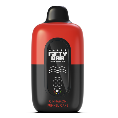 cinnamon funnel cake vape juice Fifty Bar Cinnamon Funnel Cake 20K Puffs: Sweet Vape 2025