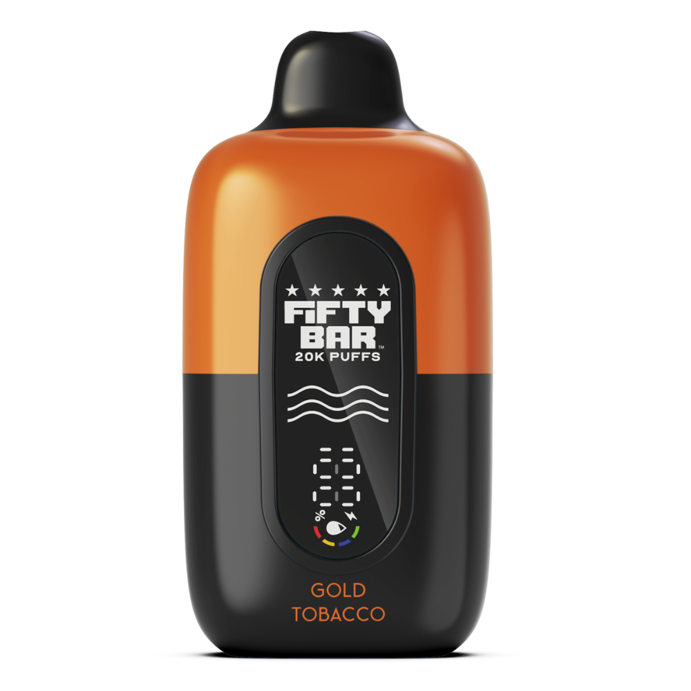 Gold Tobacco – Fifty Bar Black Series | 20K Puffs
