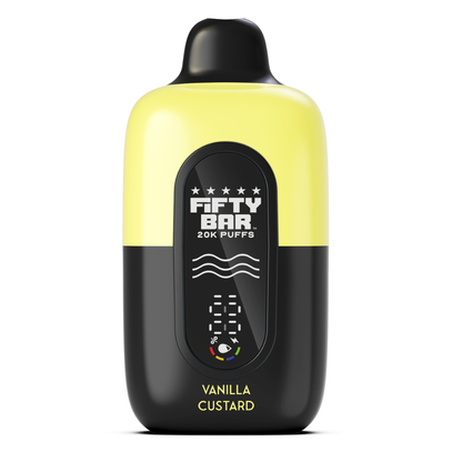 Vanilla Custard – Fifty Bar Black Series | 20K Puffs