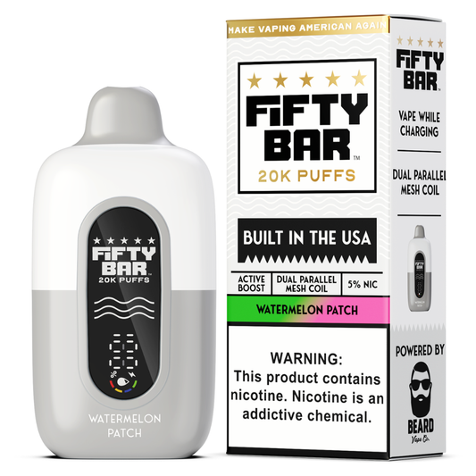 Watermelon Patch – Fifty Bar White Series | 20K Puffs