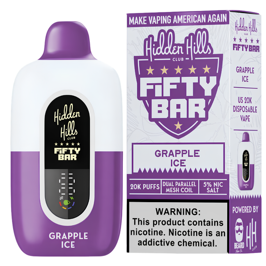 fifty bar vape settings X Hidden Hills 20K FLAVORES:FROZEN RASPBERRY WATERMELON nicotine free disposable vape Why NOVA 36K? -