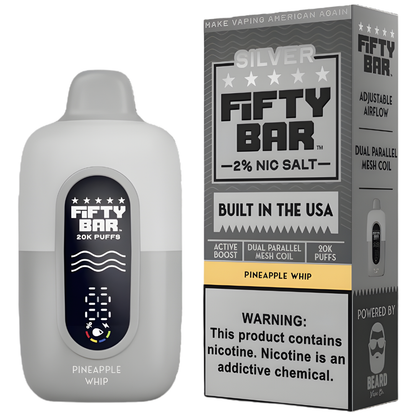 Pineapple Whip – Fifty Bar Silver Series | 20K Puffs