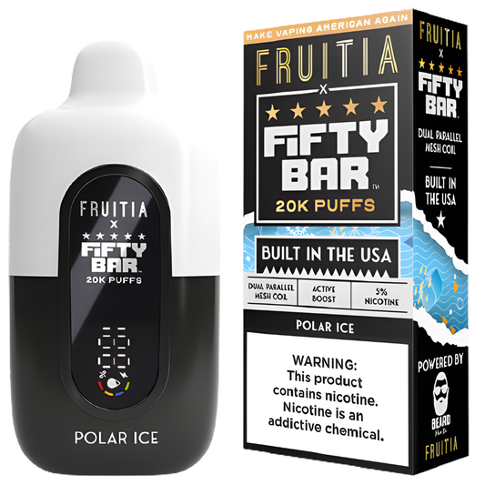 Polar Ice – Fifty Bar X Fruitia | 20K Puffs
