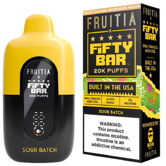 Sour Batch – Fifty Bar X Fruitia | 20K Puffs
