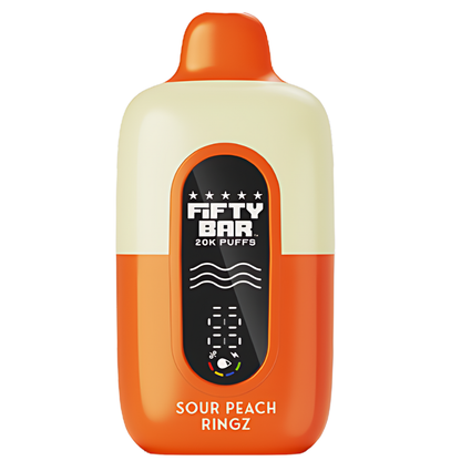 Sour Peach Ringz – Fifty Bar X Hidden Hills | 20K Puffs