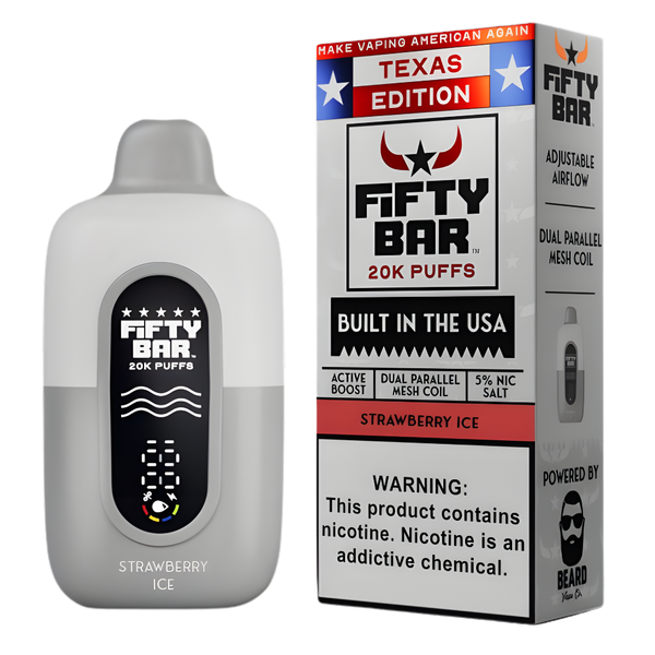 Strawberry Ice Fifty Bar Texas Edition | Fifty Bars Strawberry Ice Fifty Bar Texas Edition | Fifty Bars