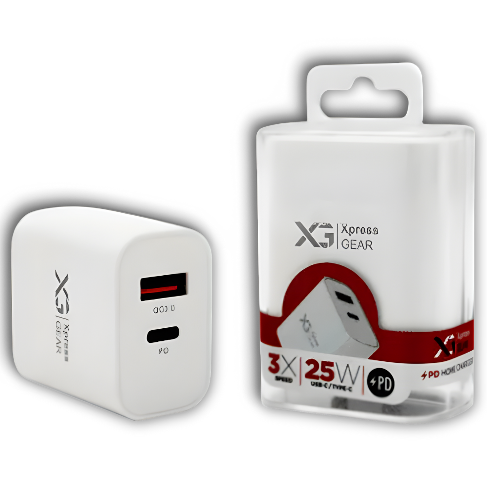 25W USB-C PD + USB-A Vape Charger Xpress Gear | Fifty Bars 25W USB-C PD + USB-A Vape Charger Xpress Gear | Fifty Bars